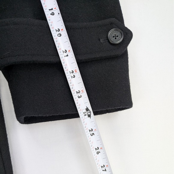 Jos. A. Bank Wool Pea Coat – Men's Medium – Black - Picture 6 of 16